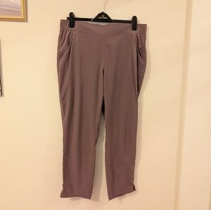 Eddie Bauer - Traveler Ankle Pants - Mauve Purple Stretch Hiking Travel